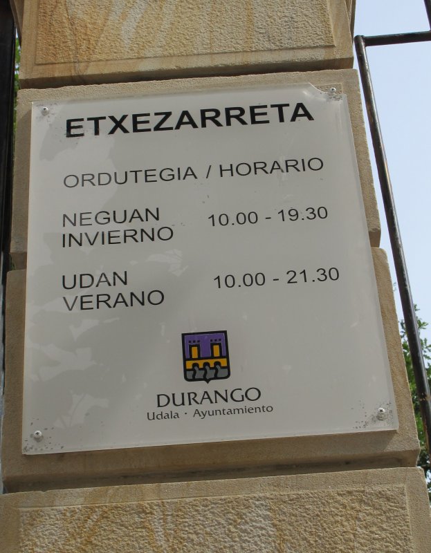 Etxezarreta jauregia, Durango